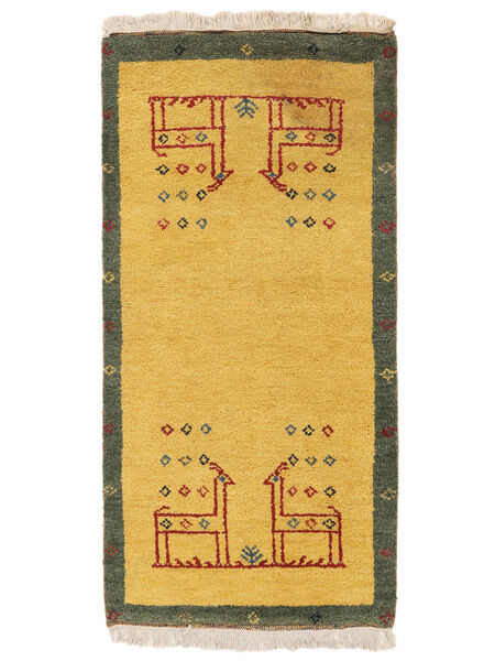 Alfombra Gabbeh Rustic 59X121 Naranja/Marrón (Lana, Persia/Irán)