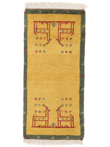 57X122 Alfombra Gabbeh Rustic Moderna Naranja/Amarillo Oscuro (Lana, Persia/Irán) Carpetvista