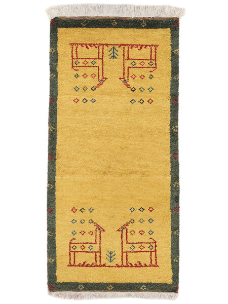 59X125 Alfombra Gabbeh Rustic Moderna Naranja/Negro (Lana, Persia/Irán) Carpetvista