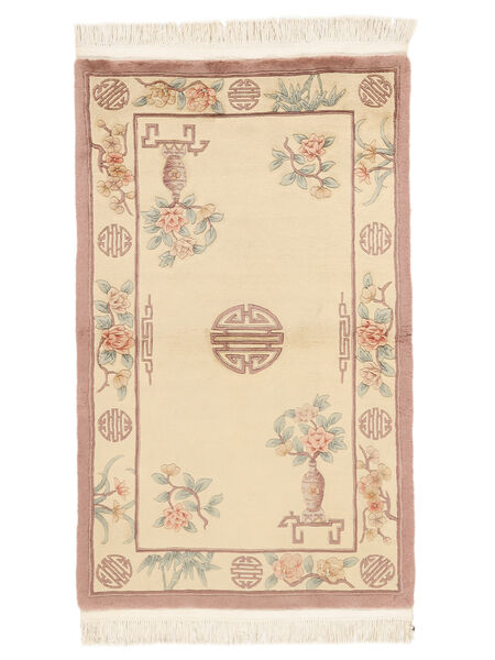  91X152 China 90 Line Teppich Beige/Braun China Carpetvista