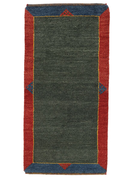  Perzisch Gabbeh Rustic Vloerkleed 62X121 Zwart/Donkerrood (Wol, Perzië/Iran)