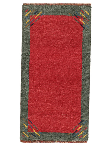 Alfombra Persa Gabbeh Rustic 62X120 Rojo Oscuro/Negro (Lana, Persia/Irán)