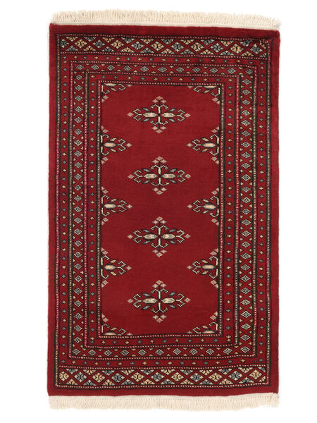 Alfombra Pakistan Bukara 2Ply 61X98 Rojo Oscuro/Negro (Lana, Pakistán)