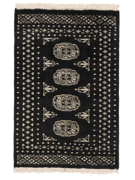  Pakistan Bokhara 2Ply Rug 64X97 Black/Beige Carpetvista