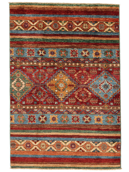  86X127 Randig Liten Shabargan Matta Ull, Carpetvista