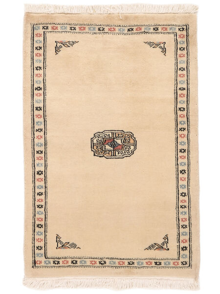 63X95 Tappeto Pakistan Bukara 2Ply Orientale Beige/Arancione (Lana, Pakistan) Carpetvista