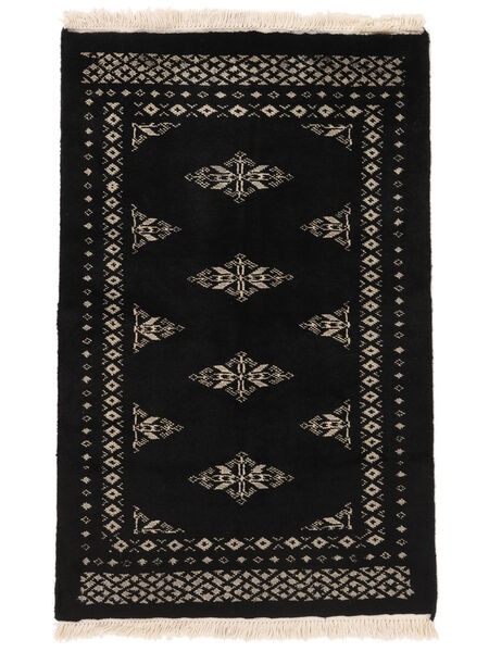  Oriental Pakistan Bokhara 2Ply Rug 62X97 Black/Brown Wool, Pakistan Carpetvista