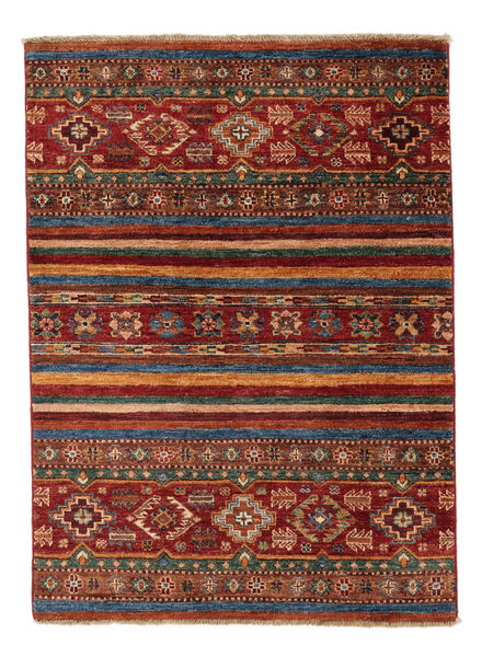  Shabargan Vloerkleed 85X115 Wol Donkerrood/Zwart Klein Carpetvista