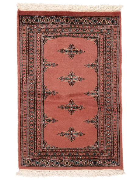 Pakistan Bokhara 2Ply Tæppe 62X94 Mørkerød/Rød Uld, Pakistan Carpetvista