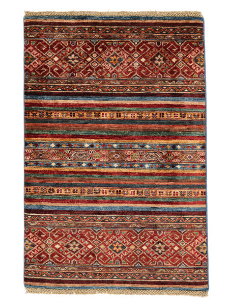  Shabargan Rug 84X124 Wool Dark Red/Black Small Carpetvista