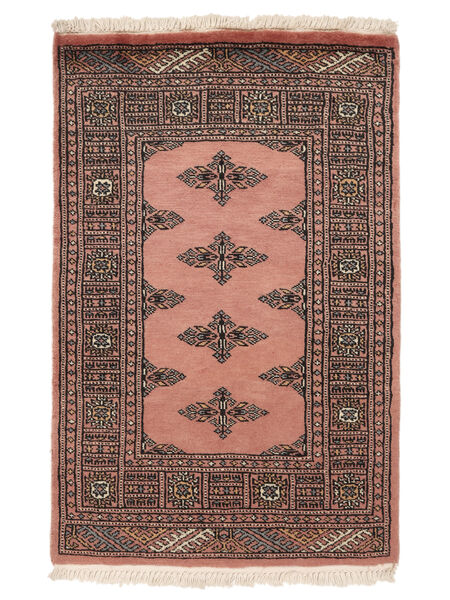  Pakistan Bokhara 2Ply Teppe 64X99 Mørk Rød/Svart Carpetvista