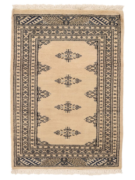  64X90 Medallion Small Pakistan Bokhara 2Ply Rug Wool, Carpetvista