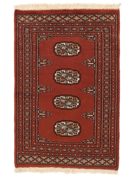 Alfombra Oriental Pakistan Bukara 2Ply 61X92 Rojo Oscuro/Negro (Lana, Pakistán)