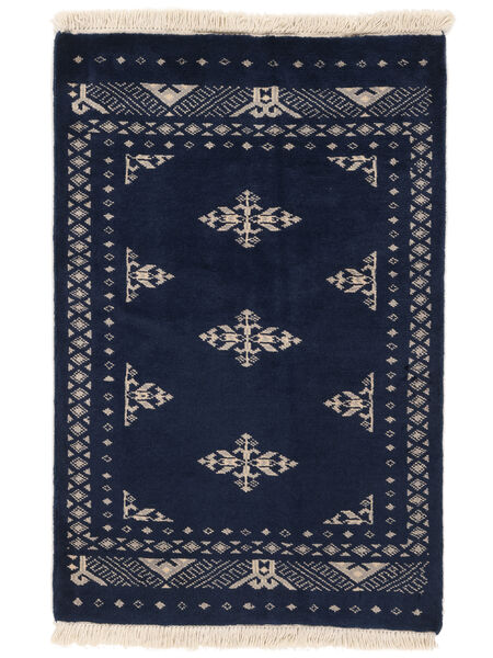  64X95 Pakistan Bokhara 2Ply Rug Black/Beige Pakistan Carpetvista