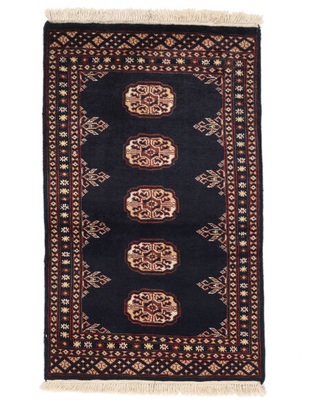  61X100 Pakistan Bukhara 2Ply Covor Negru/Maro Pakistan
 Carpetvista