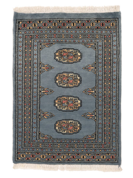 Dywan Pakistański Bucharski 2Ply 62X87 Ciemnoszary/Czarny (Wełna, Pakistan )