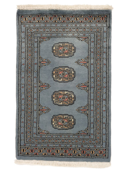  Pakistan Bokhara 2Ply Vloerkleed 62X99 Wol Donkergrijs/Zwart Klein Carpetvista