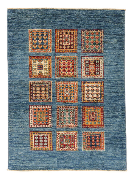  87X121 Shabargan Matta Mörkblå/Brun Afghanistan Carpetvista