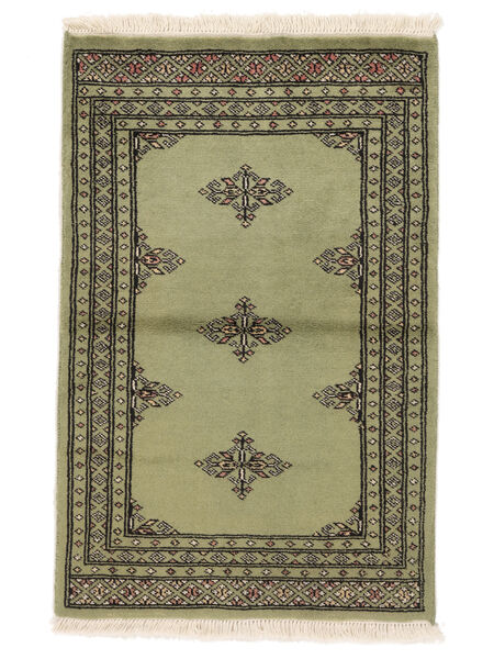 61X94 Alfombra Pakistan Bukara 2Ply Oriental Verde Oscuro/Amarillo Oscuro (Lana, Pakistán) Carpetvista