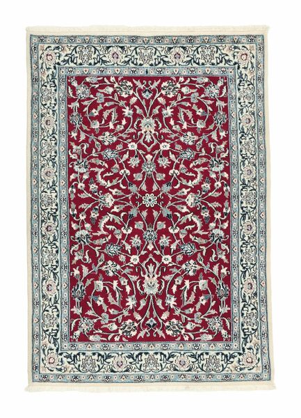  106X157 Nain 9La Sherkat Farsh Covor Gri Închis/Dark Red Persia/Iran
