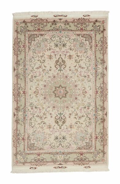  Oriental Tabriz 70 Raj Silk Warp Rug 98X152 Brown/Beige Wool, Persia/Iran