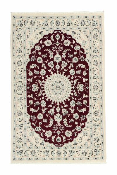 Alfombra Persa Nain 9La Sherkat Farsh 100X155 Gris/Negro (Lana, Persia/Irán)