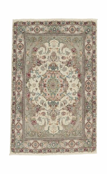  Persian Tabriz 60 Raj Silk Warp Rug 100X156 Brown/Orange