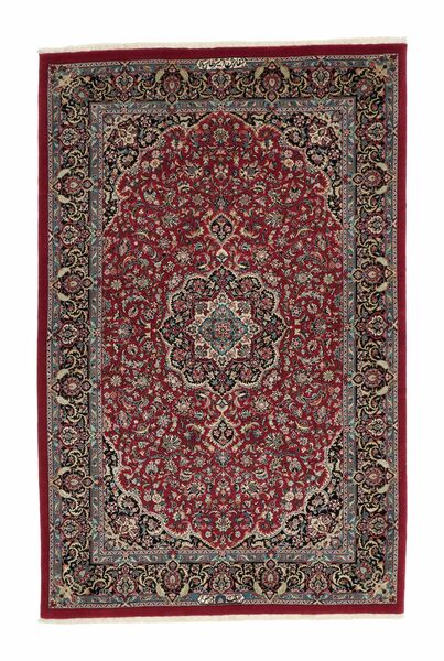  Persialainen Ilam Sherkat Farsh Silkki Matot 110X166 Musta/Tummanpunainen