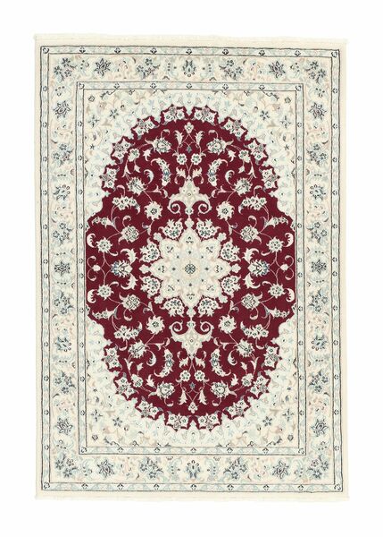 Nain 9La Sherkat Farsh Teppe 100X150 Grønn/Beige Ull, Persia/Iran