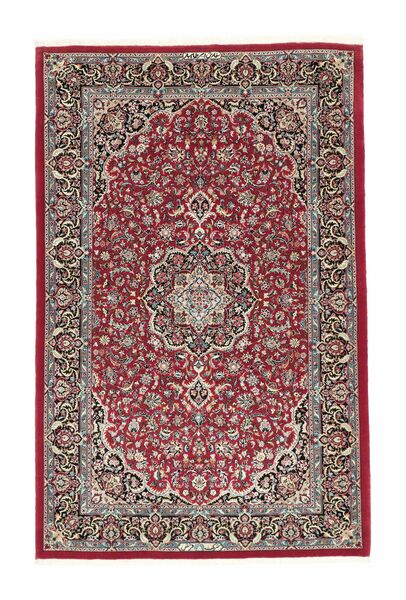 Qum Sherkat Farsh Teppich 107X165 Dunkelrot/Braun Wolle, Persien/Iran