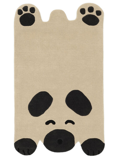  Kids Rug Wool 95X160 Bo Dog Cream Beige/Dark Grey Small