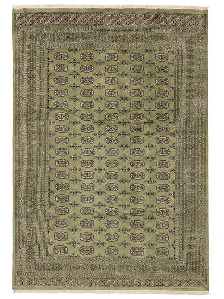  Pakistan Bukhara 2Ply Covor 247X356 Lână Galben Închis/Verde Închis Mare Carpetvista