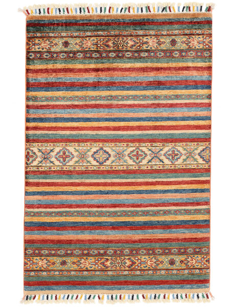  82X124 Shabargan Covor Gri Închis/Dark Red Afganistan
 Carpetvista