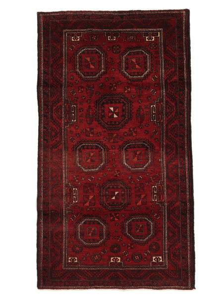 Turkaman Patina Teppe 95X171 Svart/Mørk Rød Ull, Persia/Iran