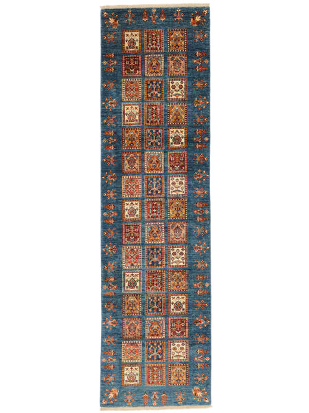  77X292 Shabargan Rug Runner
 Brown/Dark Blue Afghanistan Carpetvista