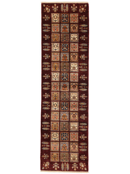  Shabargan Rug 83X295 Wool Black/Brown Small Carpetvista