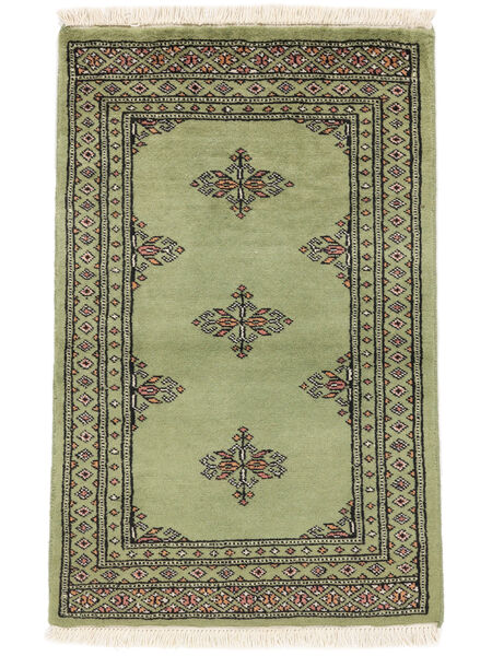  Oriental Pakistan Bokhara 2Ply Rug 60X93 Green/Black Wool, Pakistan Carpetvista