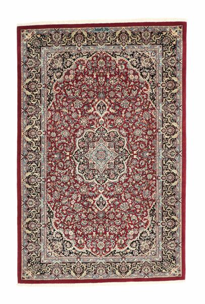 Ilam Sherkat Farsh Silk Rug 110X168 Brown/Dark Red Wool, Persia/Iran