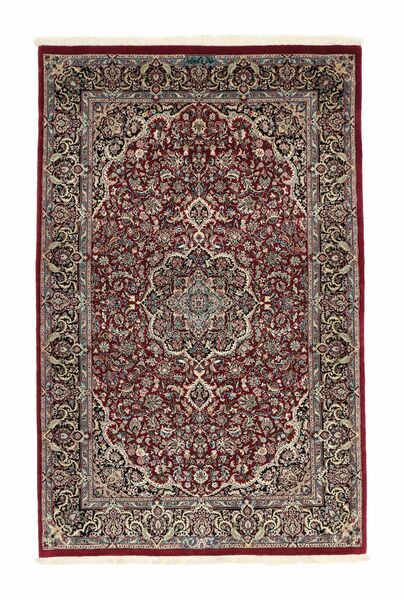  105X165 円形 小 Ilam Sherkat Farsh シルク 絨毯 ウール