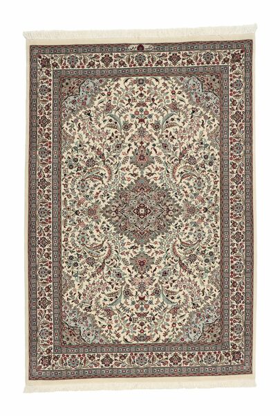  112X165 Medallion Small Ilam Sherkat Farsh Silk Rug Wool