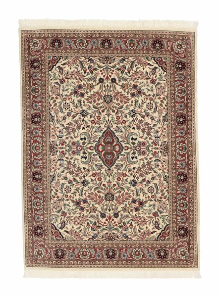  Persisk Ilam Sherkat Farsh Silke Matta 107X145 Brun/Beige (Ull, Persien/Iran)