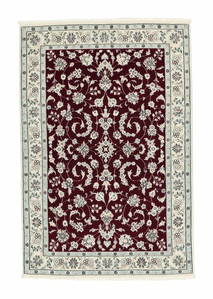  Orientalisk Nain 9La Sherkat Farsh Matta 107X160 Svart/Brun Ull, Persien/Iran