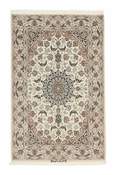  110X175 Medallion Small Isfahan Silk Warp Rug Wool