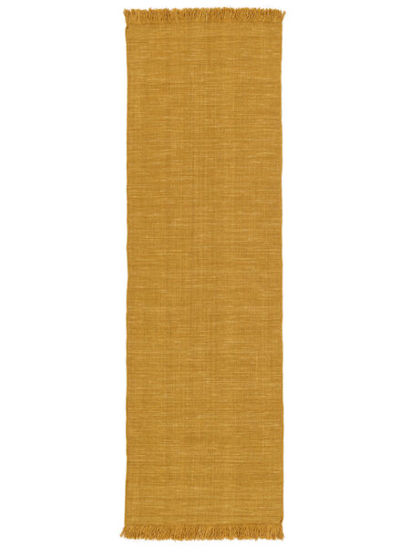  80X250 Zandra Kelim Mustard Yellow Runner Rug
 Small