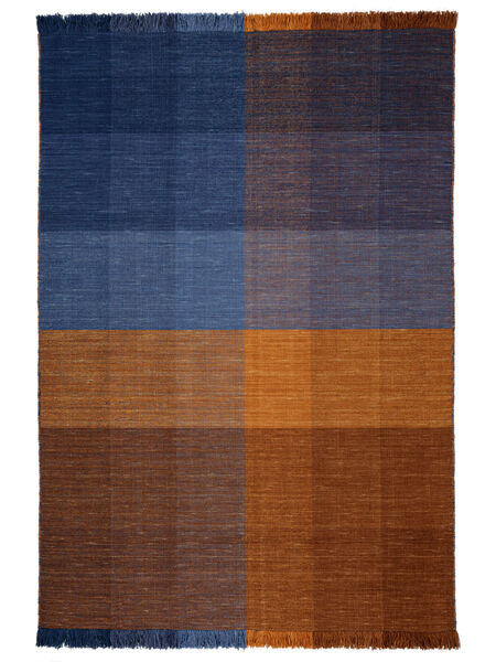 Aberdeen 160X230 Orange/Blue Checkered Rug