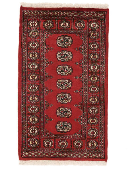  Pakistan Bukara 2Ply Alfombra 79X130 De Lana Rojo Oscuro/Negro Pequeño Carpetvista