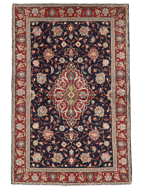  Orientalischer Keshan Patina Teppich 100X152 Schwarz/Dunkelrot Wolle, Persien/Iran