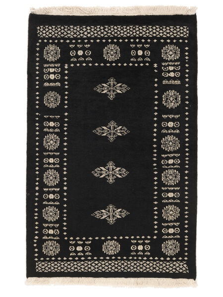 Dywan Orientalny Pakistański Bucharski 2Ply 78X119 Czarny/Beżowy (Wełna, Pakistan )