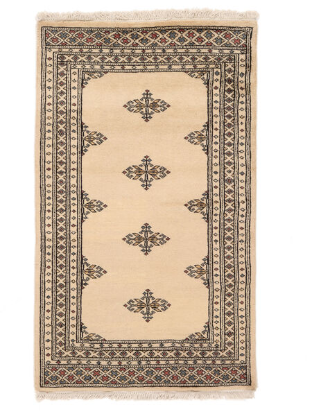  Pakistan Bokhara 2Ply Teppe 78X129 Beige/Brun Carpetvista