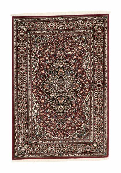  Persisk Qum Kork/Silke Teppe 100X150 Svart/Brun (Ull, Persia/Iran)